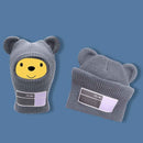 Black Cycling Winter Hats Unisex Funny Mask Hat Handmade Artificial Wool Knit Bonnet Halloween Party Mouse Ski Mask Beanie Caps