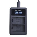 2X 2650mAh LP E6 LPE6 LP-E6 E6N Battery + LED Dual Charger For Canon EOS 5DS R 5D Mark II 5D Mark III 6D 7D 70D 80D Camera