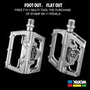 RACEWORK Mtb Pedals for Bicycle Clip Automatic Pedals Platform Mountain Bike Mixed Footrest Double Function Power Meter Pedalen