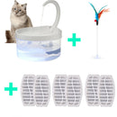 Pet Water Fountain Automatic Power-off When Lack of Water Bird Water Dispenser Dog Automatic Drinking Fountain 2L With LED Light