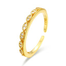 WANTME Luxury White Zircon Double Opening Finger Ring for Women Genuine 925 Sterling Silver Wedding Party Wedding Jewelry Gift