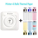 Peripage A6 304dpi Mini Pocket Printer Bluetooth Thermal Photo PrinterRed Brown Yellow for Mobile Phone Android IOS Gift