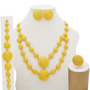 Dubai Jewelry Sets Gold Color Necklace &amp; Earring Set For Women African France Wedding Party Jewelery Ethiopia Bridal Gifts