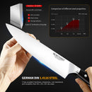 Japanese Kitchen Knives 8 inch Chef Knife Set Germany 1.4116 High Carbon Steel Santoku Fishing Sharp Cooking Knife Handmade