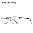 MERRYS DESIGN Men Anti Blue Ray Light Blocking Glasses UV400 Glasses For Computer Titanium Alloy Glasses S2170FLG