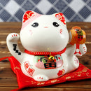 6英寸陶瓷招财猫存钱罐 招财猫摆件 家居装饰礼品 风水招财猫存钱罐