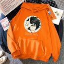 Popular Japanese Manga Death Note L·Lawliet Hoodies Men Anime Hoody Fashion Streetwear Loose Oversize Sweatshirts Fleece Clothes