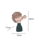Cute creative Bouquet Girl Ornaments Sculpture Statue gifts Living Room TV cabinet Flower arrangement Modern Home Decoration