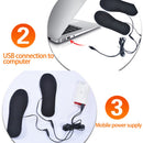 USB Heated Shoe Insoles Electric Foot Warming Pad Feet Warmer Sock Pad Mat Winter Outdoor Sports Heating Insoles Winter Warm