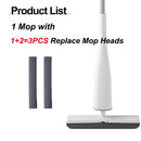 Eyliden Mop180 Degree Self-Wringing Mop Squeeze Mop with PVA Sponge Mop Heads Floor Washing Mop for Household Cleaning Tools