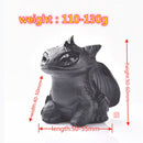 1个天然黑曜石手工雕刻玩偶龙抛光水晶疗愈石家居装饰艺术收藏品雕像 DIY工艺品