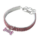 Fashion Bling Crystal Dog Cat Collars Adjustable Necklace For Small Dogs Cats Chihuahua Pug Yorkshire Pet Collar Accessories