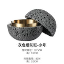 创意月亮烟灰缸艺术水泥金属家用大容量便携式车载防飞灰烟灰缸家居装饰送男友礼品
