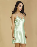 新款100%桑蚕丝吊带睡裙女性感睡衣Pajamas Night Gown Nighty