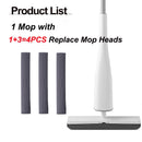 Eyliden Mop180 Degree Self-Wringing Mop Squeeze Mop with PVA Sponge Mop Heads Floor Washing Mop for Household Cleaning Tools