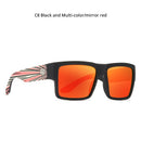 KDEAM Square Polarized Sunglasses Men Soft Matte Frame Tank Hinge Sun Glasses Driving Exclusive Design oculos de sol