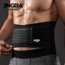 JINGBA SUPPORT 束身衣收腹带腰部训练器排汗男士背部支撑护腰健身带工厂批发直销