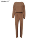 Mnealways18 Vintage Zipper Khaki Trousers Women High Waist Office Pants Ladies Brown Trousers Work Wear Autumn Long Pants 2021