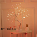 LED Night Lights Mini Christmas Tree Table Lamp Garland Fairy String Light Kid Gifts Home Indoor Room Decor Christmas Decoration