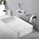 Waterfall Sink Faucet Shelf Basin Water Mixer Tap Quality Black Wall Mounted Brass Elegant Life Decoration Bathroom Hotel