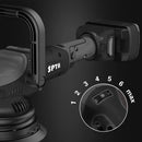 SPTA 18V 5Inch Cordless Car Polisher Dual Action 15mm Orbit  Variable Speed Polishing Machine With 4000mAh Battery For Polishing