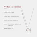 Thaya S925 Silver Necklace Lion Design Red Artificial Crystal Sterling Silver Pendant Necklace For Women Luxury Fine Jewelry