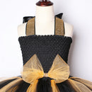 Lol Surprise Dolls Bow Dress for Girls Kids New Year Costumes Princess Girl Tutu Dresses with Big Bowknot Headband Child Clothes