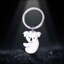 Skyrim Koala Protect Keychain Key Ring Holder Women Men Lovely Stainless Steel Car Keychains Memorial Gift Pendant For To Bag