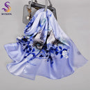 [BYSIFA] 新品奢华纯真丝围巾披肩 女士春秋长款丝巾 品牌100%桑蚕丝颈部围巾方巾 175*52cm