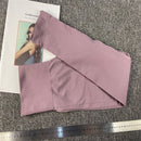 无缝健身女士瑜伽服高弹力运动套装带胸垫运动文胸高腰运动紧身裤健身房