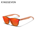 KINGSEVEN 专利设计 非洲红木太阳镜 复古一体式偏光男士天然木质眼镜配件 N5510