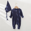 2022 Newborn Rompers Spring cotton Baby boy girl Clothes Summer baby Long Sleeve Hooded Jumpsuit Kids Outwear for 0-24M