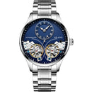 AILANG Genuine Brand Men's Double Tourbillon Luminous Direct-looking Mechanical Watch Automatic Watch Men's Watch   Hollow Movem