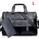 Men Leather Black Briefcase Business Handbag Messenger Bags Male Vintage Shoulder Bag Men&
