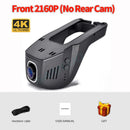 Sameuo U680Pro 行车记录仪 4K 后视汽车行车记录仪 双向 2160P 视频录像机 倒车Dvr WIFI 24小时停车监控