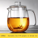 Household Teaware Glass Teapot for Stove Heat Resistant High Temperature Explosion Proof Tea Infuser Milk Rose Flower Tea Set