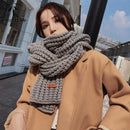 DRESSUUP 品牌女士冬季围巾保暖纯色手工长款围巾 Bufandas Mujer Foulard Femme Hijab
