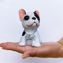 Creative French bulldog figurine home decoration car interior Ornament resin Animal sculpture crafts desktop decor birthday gift