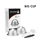 ICafilas意式浓缩咖啡胶囊 Nespresso Vertuoline & Vertuo不锈钢（G2）可再填充胶囊可重复使用过滤器