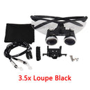 Dental Loupes Dental Magnifier Dental Lab Medical Loupes Magnification Binocular 2.5/3.5x Headlight Headlamp 3W/5W Seperately