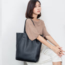 Simple Casual Leather Women Shoulder Bag Luxury Brand Designer Genuine Leather Lady Handbags Commuter Bag Large Female Totes Bag