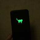 Glow in the Dark Cat Sticker Kids Room Luminous Stickers Home Decor Cartoon Wall Sticker Car Phone Bathroom Toilet Decoration