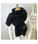 DRESSUUP 品牌女士冬季围巾保暖纯色手工长款围巾 Bufandas Mujer Foulard Femme Hijab