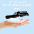 FANGTUOSI 2021 New Wireless selfie stick tripod Bluetooth Foldable Monopod With Led light remote shutter For iphone Wholesale
