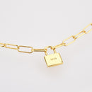 ANDYWEN 925 Sterling Silver Lock Pendant Long Chain Horoscope Chain 45cm Long Chains Rock Punk Fashion Fine Jewelry For Women