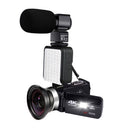 Digital Video Camera with Microphone Professional 4K Camcorder for Live Stream WiFi Vloger Youtube Night Vision 48MP Photography