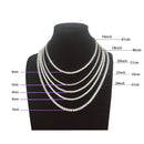 5mm Rock Hip Hop Zirconia Tennis Chains Bling Iced out Cubic Necklace Men women Jewelry Crystal Choker Ketting Sieraden 18"  20"