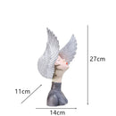 Cute creative Bouquet Girl Ornaments Sculpture Statue gifts Living Room TV cabinet Flower arrangement Modern Home Decoration