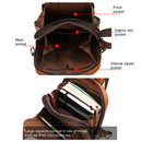 Celinv Koilm Men Crossbody Bag Big Size Daily Chest Bag High Quality Large Capacity Split Leather Daypacks Sling Bag For iPad