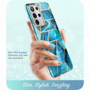 For Samsung Galaxy S21 Ultra Case 6.8" (2021) I-BLASON Cosmo Full-Body Glitter Marble Cover WITHOUT Built-in Screen Protector